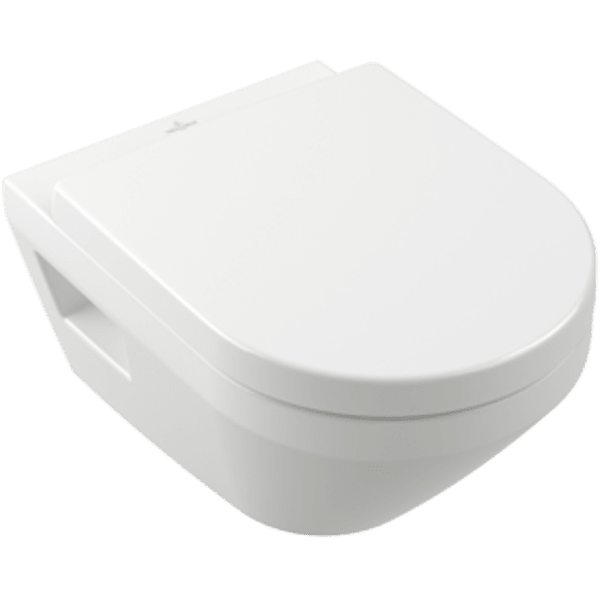 Architectura Washdown toilet, rimless, wall-mounted, White Alpin