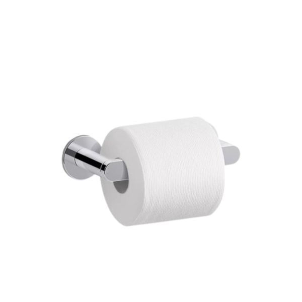 Composed Pivoting toilet paper holder